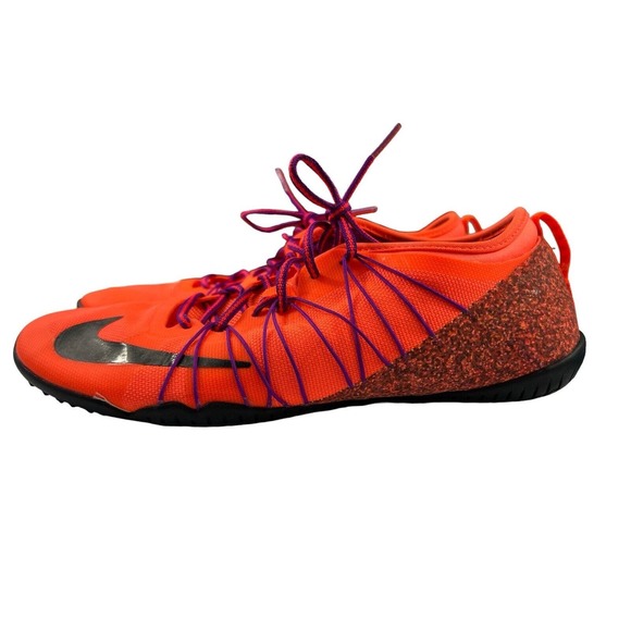 Nike Free 1.0 Cross Bionic Women Shoes Orange Purple Sz 7 Running‎ Training - Picture 1 of 7